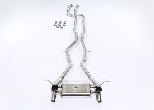 Yonristic BMW M3 M4 F8x Exhaust - Performance Valved Cat-Back - Yonristic