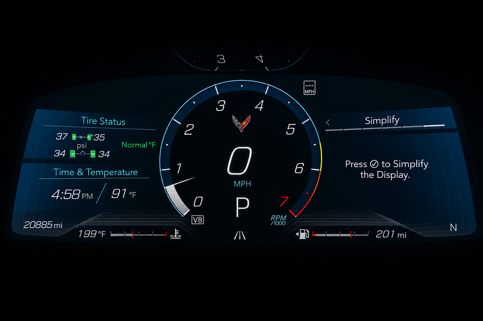 C8 Stingray Dashboard