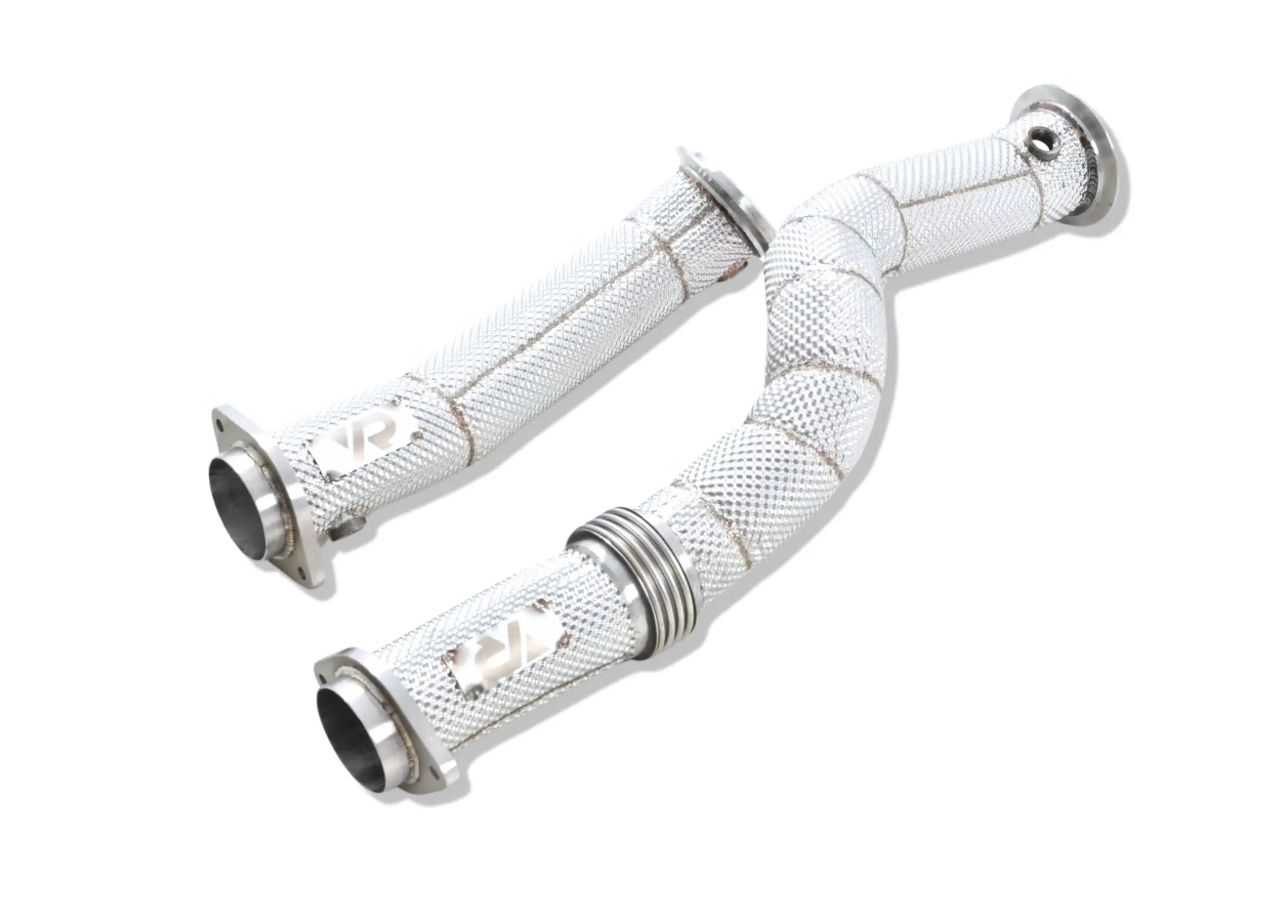S58 3.5" Maxflow Downpipes w/ Heatshield for G8X M3 M4 & G87 M2